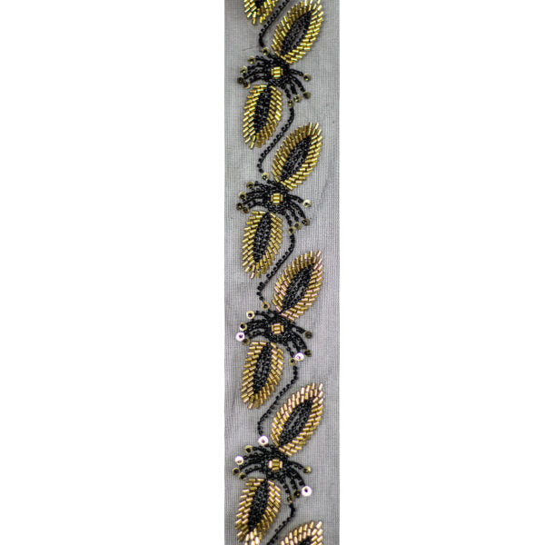 Beaded Trimming BT3182 - Black/Gold