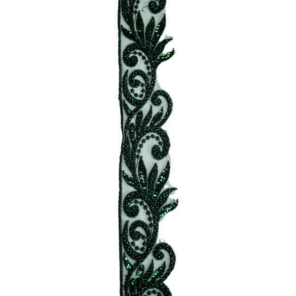 Beaded Trimming BT117 - Bottle Green