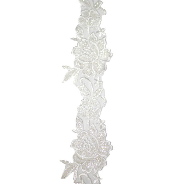 Beaded Trimming BT123 - White