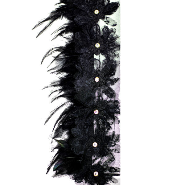 Beaded Trimming FBT3019 - Black