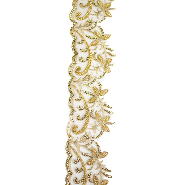 Beaded Trimming BT114 - Gold