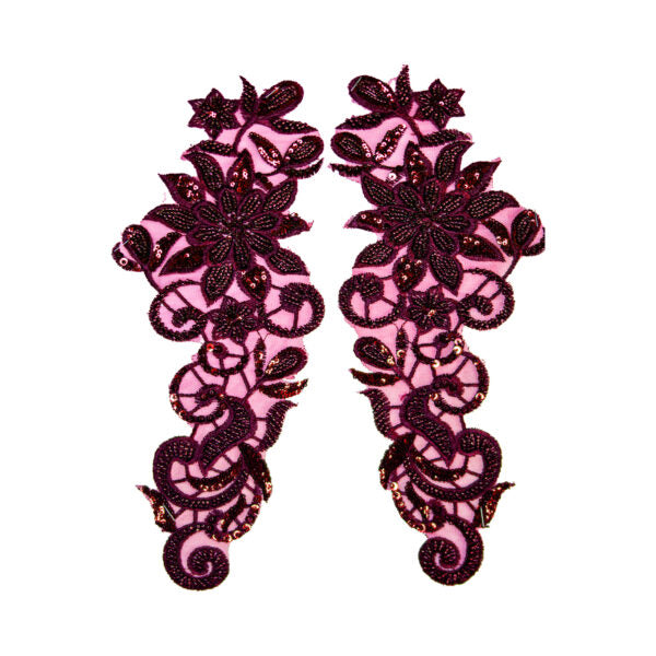 Beaded Motif BM123 - Maroon
