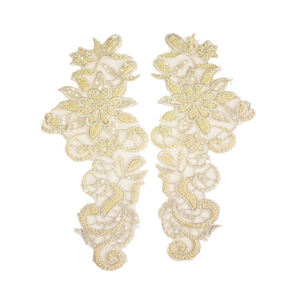 Beaded Motif BM123 - Dark Cream