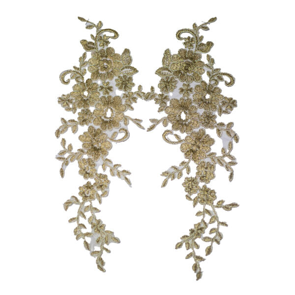 Embroided Motif EM007 - Gold
