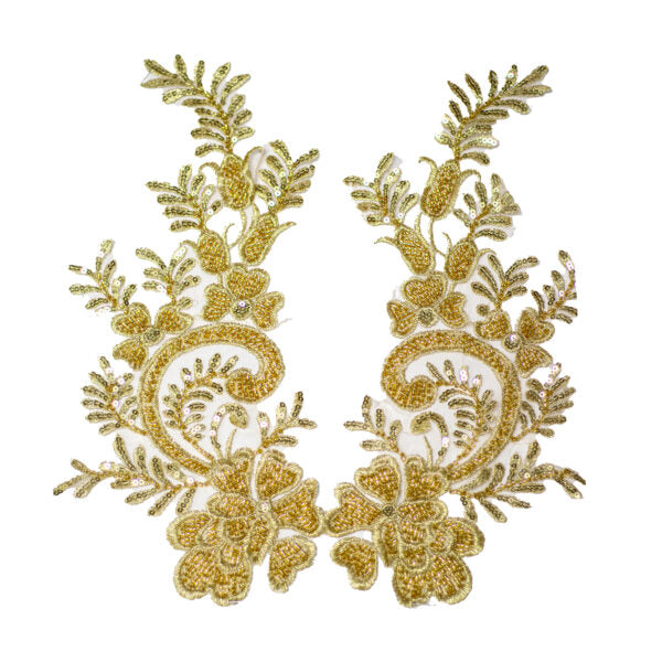 Beaded Motif BM3910 - Gold