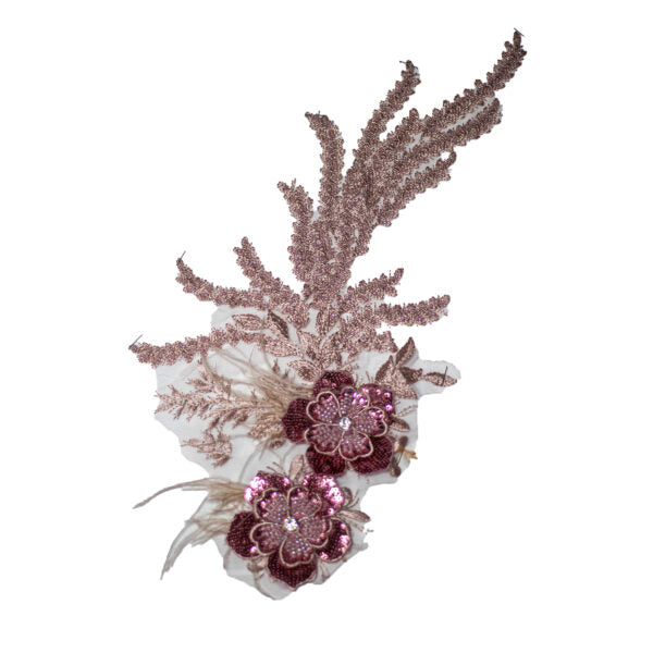 Beaded Motif BM3836 - Light Pink