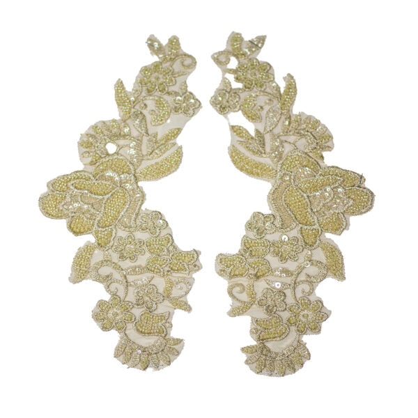 Beaded Motif BM3876 - Dark Cream