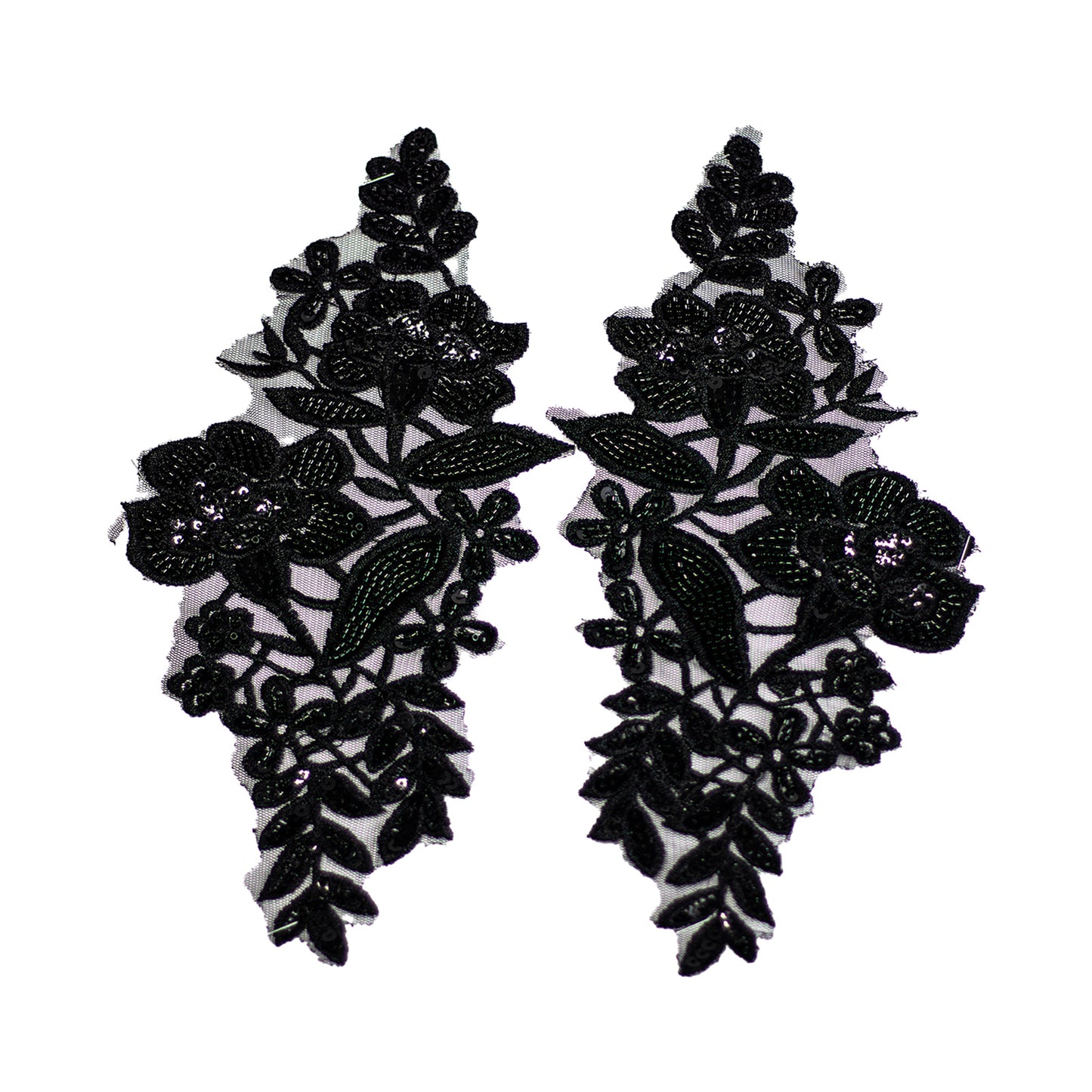 Beaded Motif BM3875 - Black