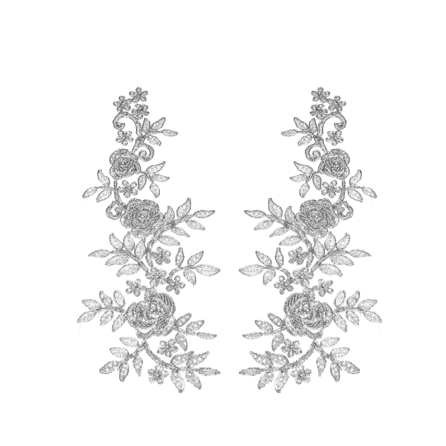 Beaded Motif BM023 - Silver