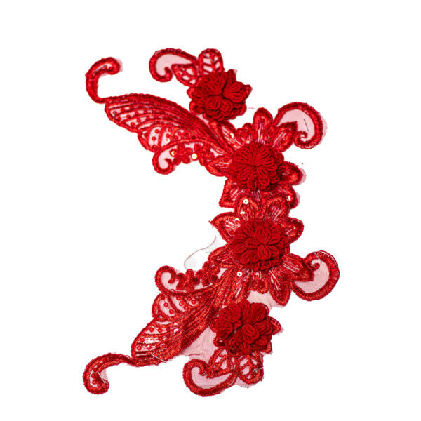 Embroided Motif EM286 - Red