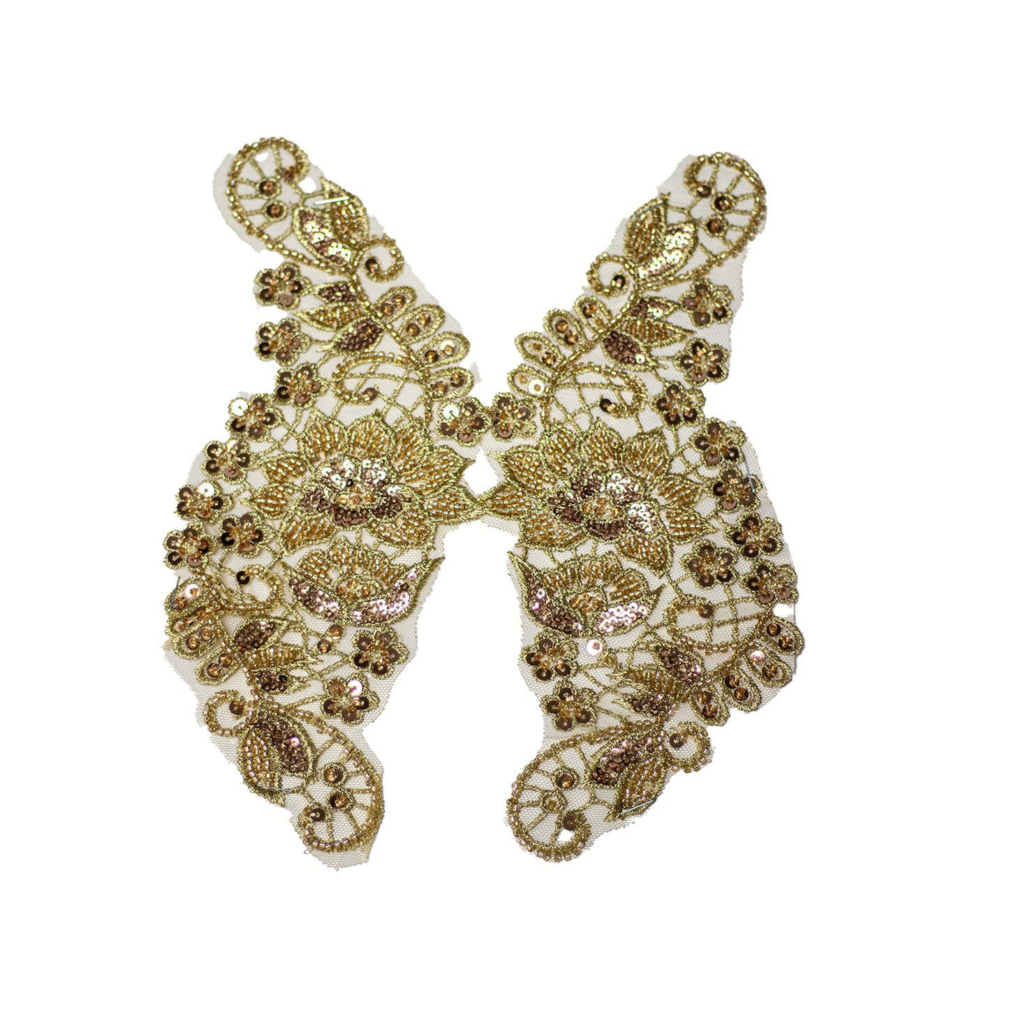 Beaded Motif BM312 - Bronze Gold
