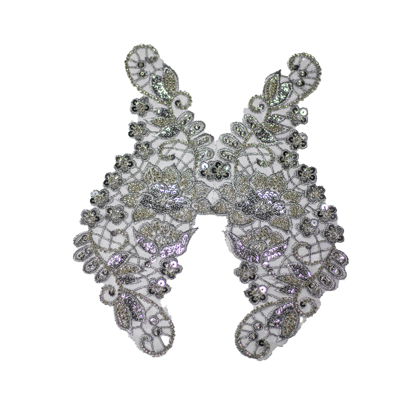 Beaded Motif BM312 - Silver Grey