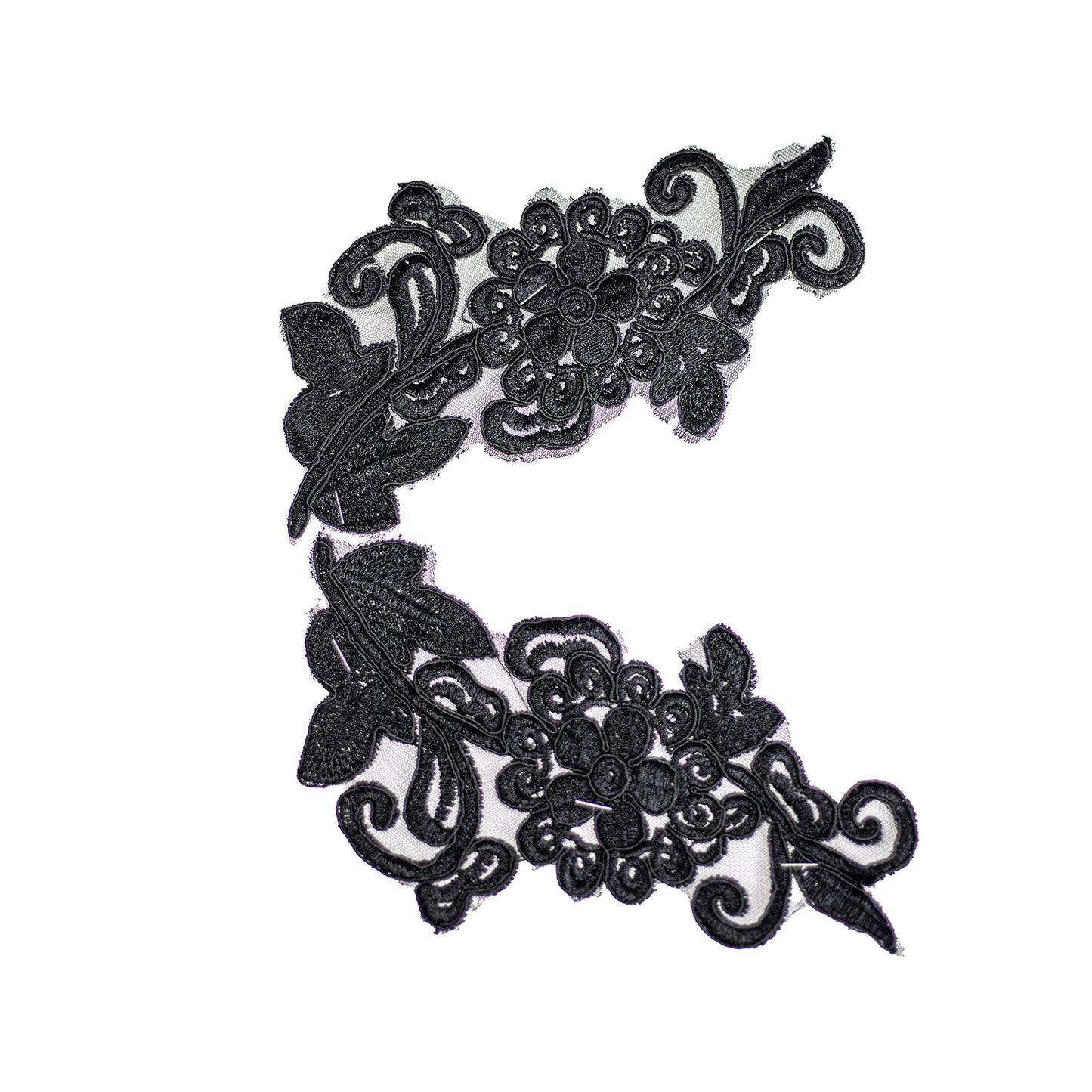 Embroided Motif EM329 - Black