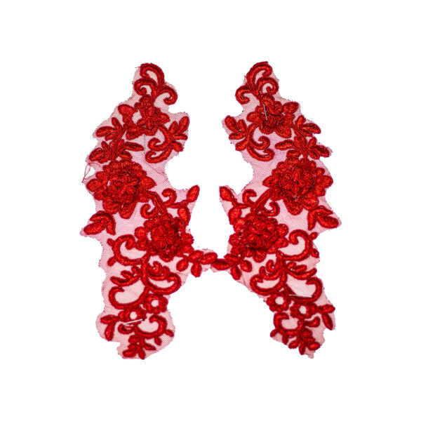 Embroided Motif EM339 - Red