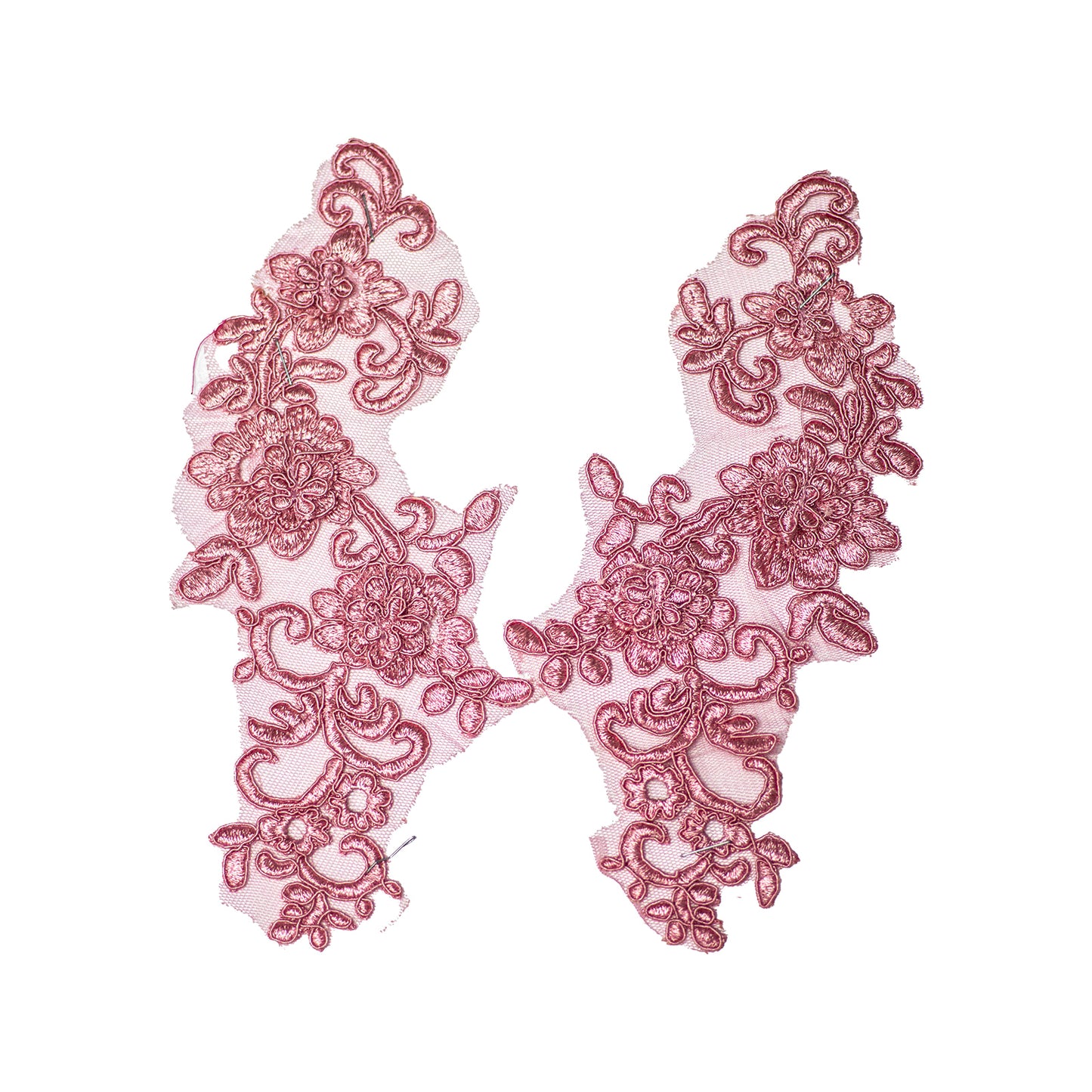 Embroided Motif EM339 - Dusty Pink