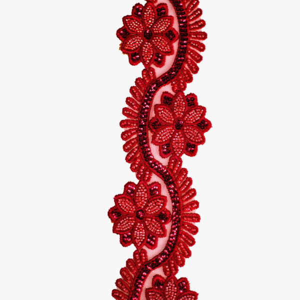 Beaded Trimming BT3174 - Red