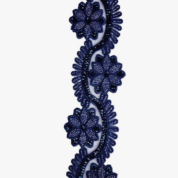 Beaded Trimming BT3174 - Navy