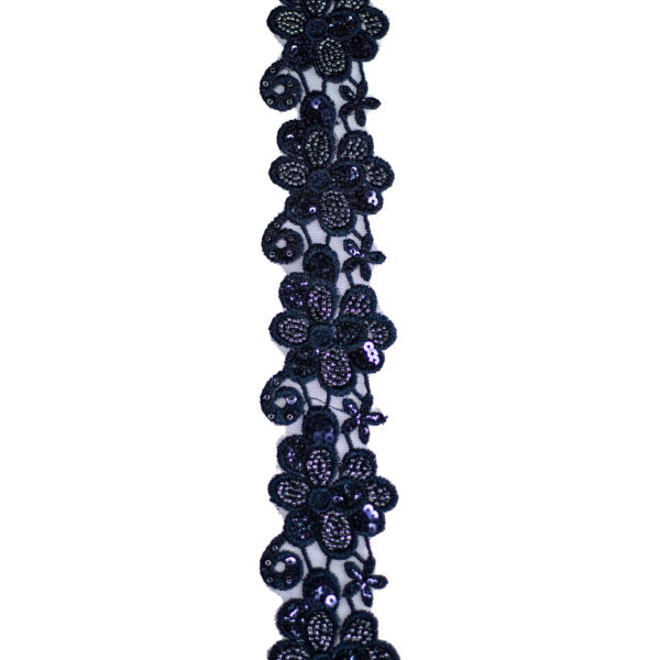 Beaded Trimming BT143 - Navy