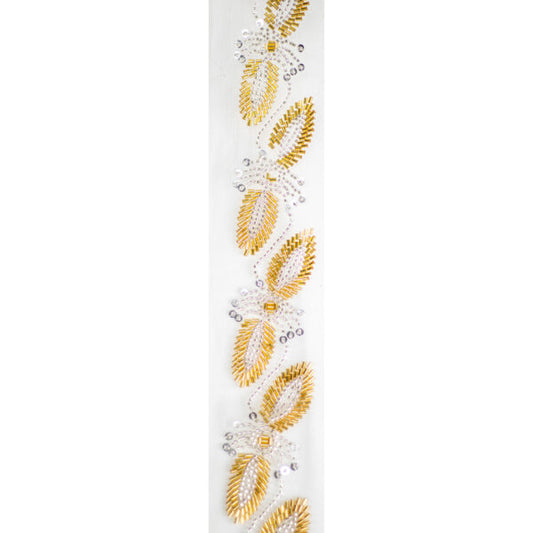 Beaded Trimming BT3182 - Silver/Gold