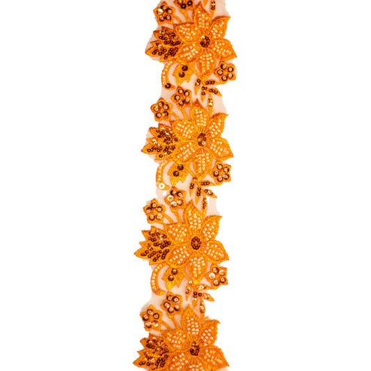 Beaded Trimming BT146 - Orange