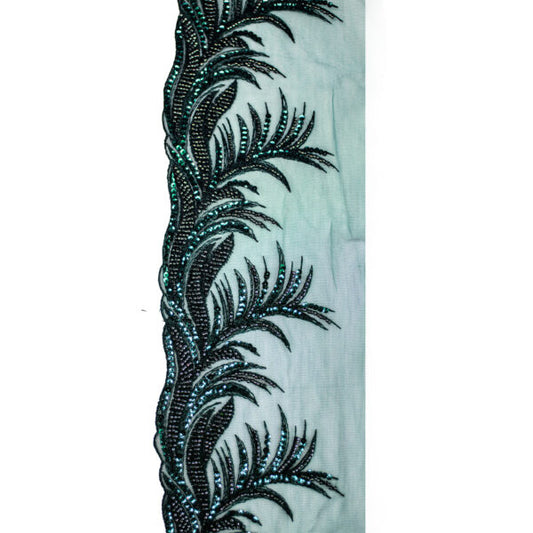 Beaded Trimming BT3165 - Bottle Green