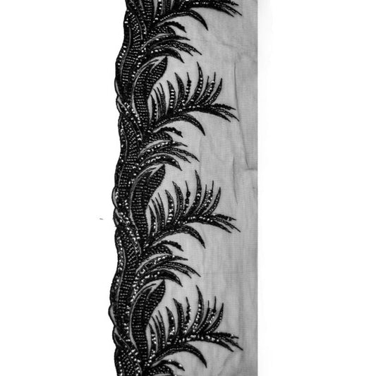 Beaded Trimming BT3165 - Black