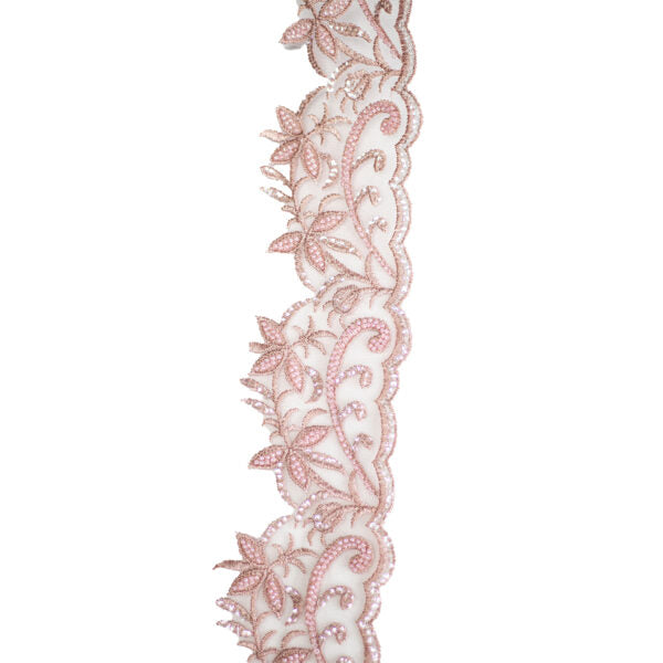 Beaded Trimming BT114 - Dusty Pink