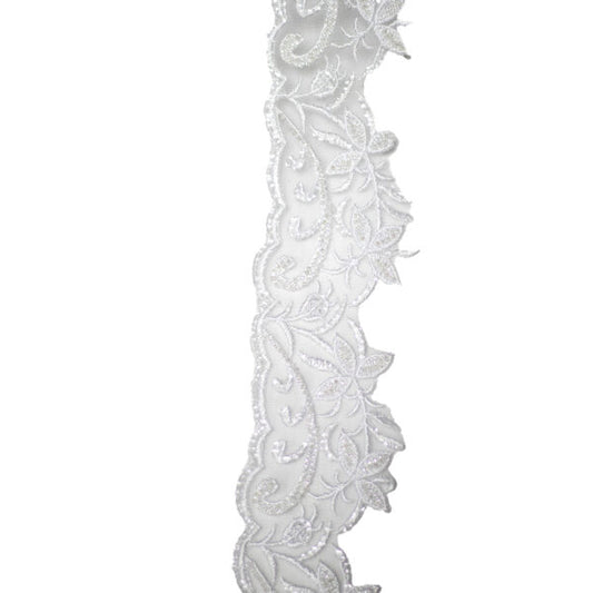 Beaded Trimming BT114 - White