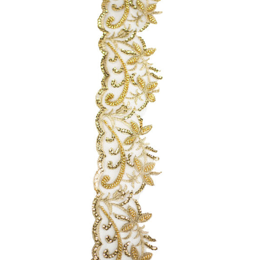 Beaded Trimming BT114 - Gold