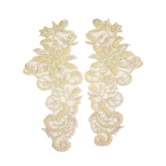 Beaded Motif BM123 - Dark Cream