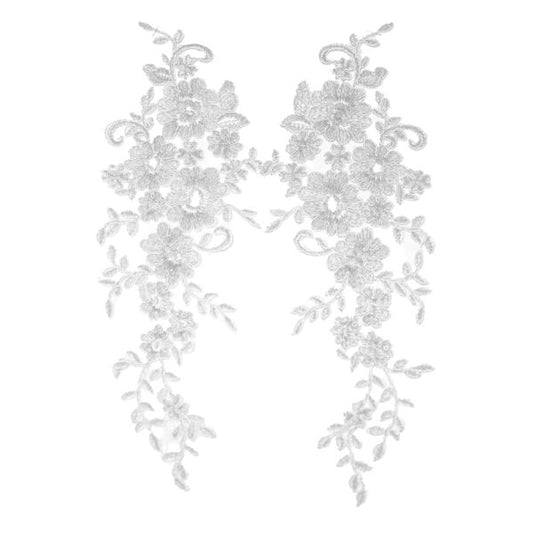 Embroided Motif EM007 - White