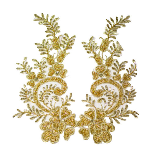 Beaded Motif BM3910 - Gold