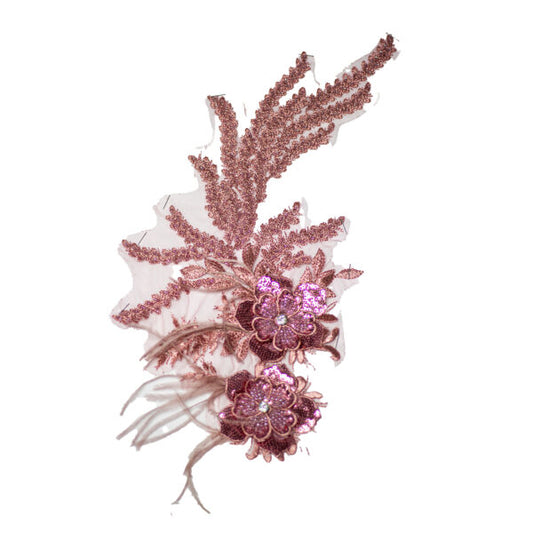 Beaded Motif BM3836 - Dark Pink