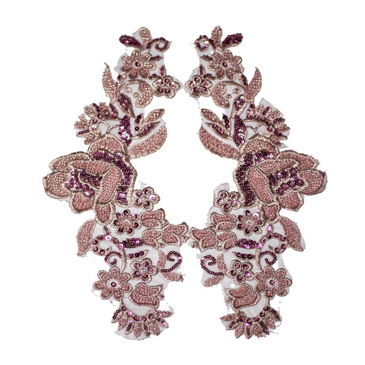 Beaded Motif BM3876 - Dusty Pink