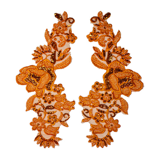 Beaded Motif BM3876 - Orange