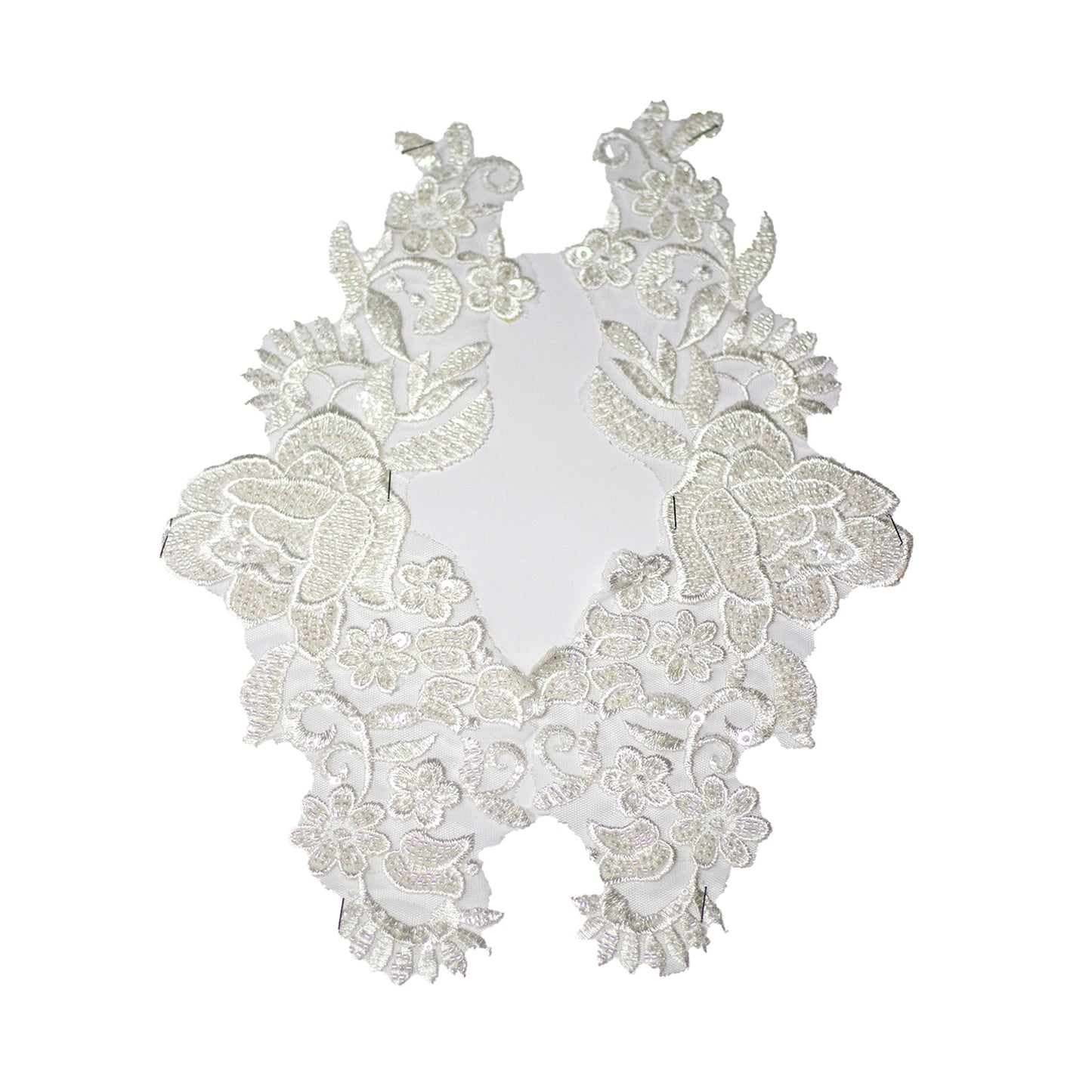 Beaded Motif BM3876 - White