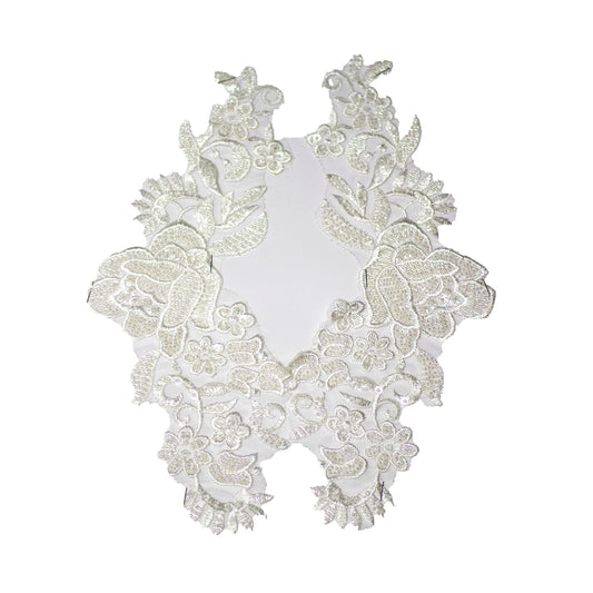 Beaded Motif BM3876 - White