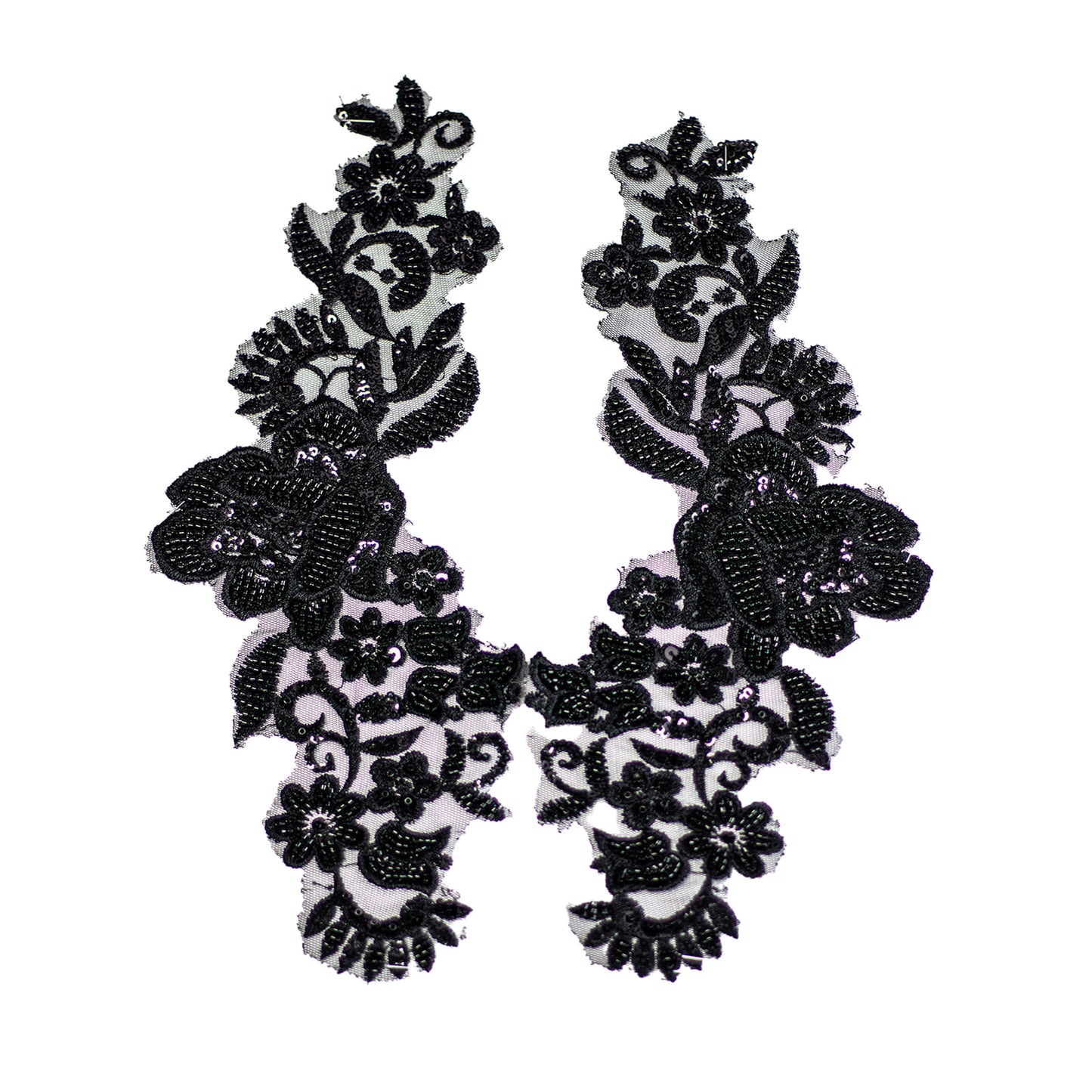 Beaded Motif BM3876 - Black