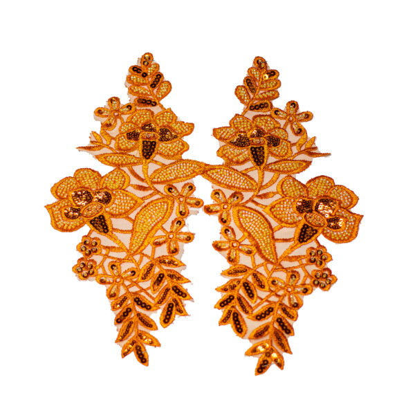 Beaded Motif BM3875 - Orange