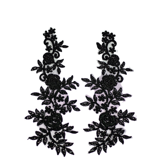 Beaded Motif BM023 - Black
