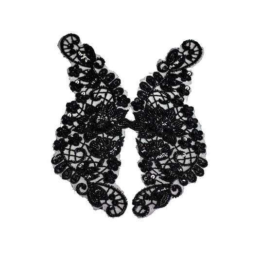 Beaded Motif BM312 - Black