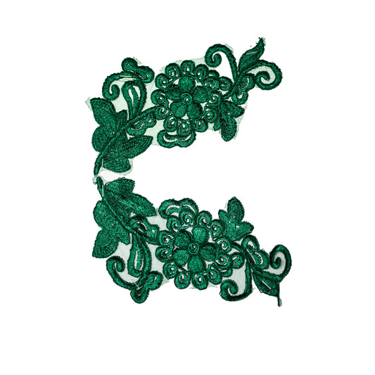 Embroided Motif EM329 - Bottle Green