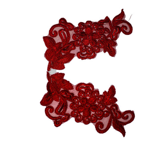 Embroided Motif EM329 - Red