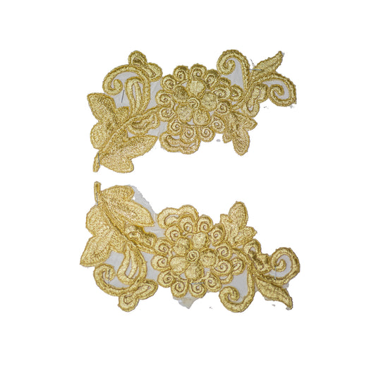 Embroided Motif EM329 - Dark Cream