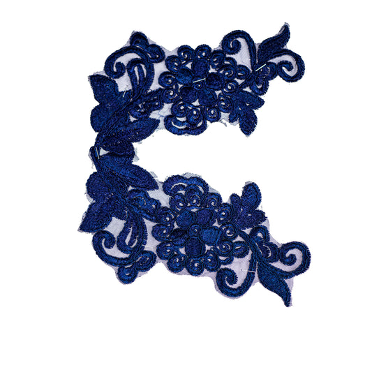 Embroided Motif EM329 - Royal Blue