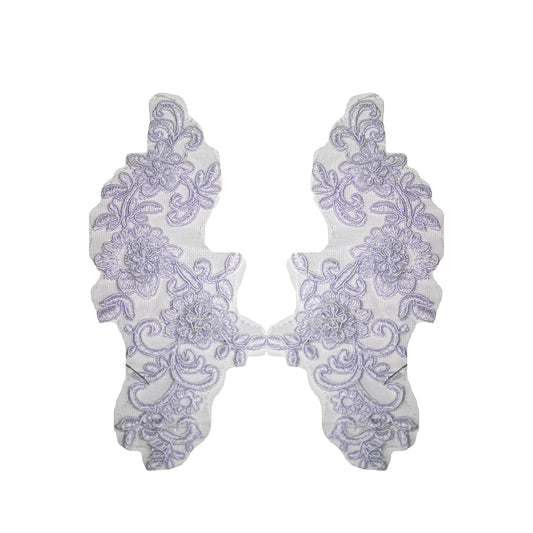 Embroided Motif EM339 - White