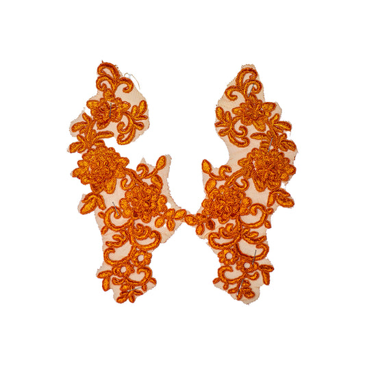 Embroided Motif EM339 - Orange