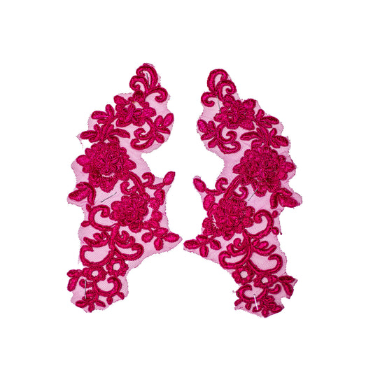 Embroided Motif EM339 - Ceres Pink