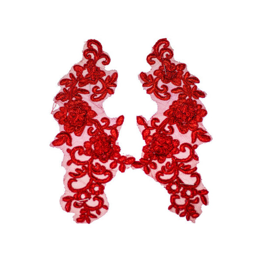 Embroided Motif EM339 - Red