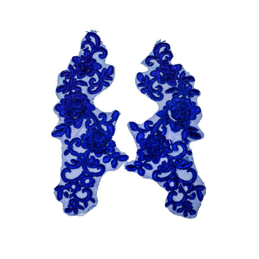 Embroided Motif EM339 - Royal Blue
